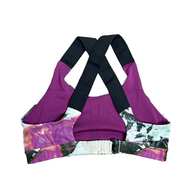 Lululemon Adjustable Cross Back All Sports Bra in Pigment Wave Multi - Picture 3 of 5